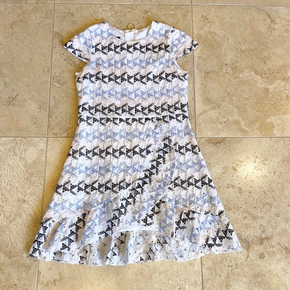 Laundry by Shelli Segal cap sleeve stylish dress 12yrs